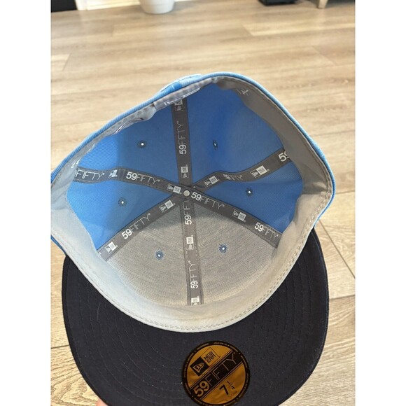 Boston Red Sox New Era 59fifty Tie Dye Sky Blue Hat Fitted MLB Authentic - Picture 6 of 6